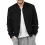 Men's Suede Bomber Jacket Outdoor Zip Pocket Tactical Jacket