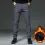 Men's Outdoor Casual Fleece Warm Straight Pants