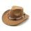 Men Women's Retro Yellowstone Suede Warped Western Cowboy Hat Rolled Brim Ethnic Style Felt Hat