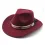 Men Women's Retro Yellowstone Suede Warped Western Cowboy Hat Rolled Brim Ethnic Style Felt Hat