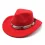 Men Women's Retro Yellowstone Suede Warped Western Cowboy Hat Rolled Brim Ethnic Style Felt Hat