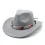 Men Women's Retro Yellowstone Suede Warped Western Cowboy Hat Rolled Brim Ethnic Style Felt Hat