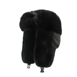 Outdoor Cold-proof Ear Protection And Warm Cycling Imitation Rabbit Fur Hat