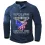 Men's Henley T-Shirt Do Not Be Afraid Outnumbered Eagles American Flag Outdoor Long Sleeve Tops