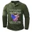 Men's Henley T-Shirt Do Not Be Afraid Outnumbered Eagles American Flag Outdoor Long Sleeve Tops