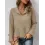 Women's Textured Stand Collar Casual Pocket Sweatshirt