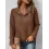 Women's Textured Stand Collar Casual Pocket Sweatshirt