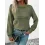 Women's Pleated Crew Neck Knitted Sweater