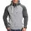 Men's Outdoor Sports Color-blocked Zipper Hooded Sweatshirt Cardigan Jacket