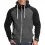 Men's Outdoor Sports Color-blocked Zipper Hooded Sweatshirt Cardigan Jacket