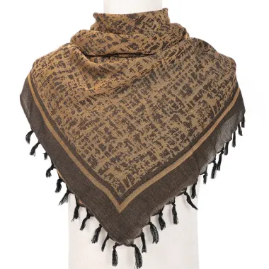 Tactical Outdoor Sports Jungle Camouflage Jacquard Shawl Square Scarf