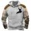 Men's Hoodie Vintage Hunting Deer Print Pocket Long Sleeve Daily Tops