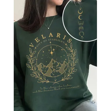 Velaris City Of Starlight Double-sided Sweatshirt