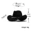 Vintage Woolen Western Cowboy Hat