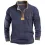 Men's Retro Color Block 1/4 Zip T-Shirt Everyday Casual Pocket Long Sleeve Pullover