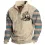 Men's Sweatshirt Native American Western Ethnic Aztec Stand Collar Buttons Vintage Daily Tops