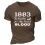 Men's T-Shirt 1883 Yellowstone That The Road West Was Paved In Blood Short Sleeve Vintage Summer Daily Tops