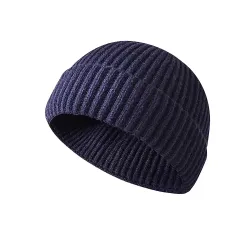 Men\'s Beanie Hat Knit Simple Outdoor Outdoor Daily Pure Color Windproof Breathable Sports