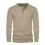 Men's Check Jacquard Henley Long Sleeve T-Shirt