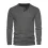 Men's Check Jacquard Henley Long Sleeve T-Shirt