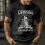 Men's Rammstein Rock Band Print Solid Color Short Sleeve Crew Neck T-Shirt