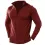 Men's Half Zip With Side Pocket 1/4 Stand Collar Casual Long Sleeve T-shirt