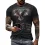 Eagle & Letter Print Men's T-shirtCausal Comfy Tees Short Sleeve Pullover Tops