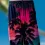 Men's Hawaiian Print Casual Resort Style Cotton And Linen Drawstring Pants