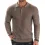 Men's Knit Polo Shirts Long Sleeve Waffle Top Polo Lightweight Fashion Retro Business Casual Daily Tee