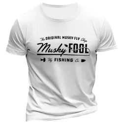 Men\'s Musky Fool Vintage Trout Short Sleeve T-Shirt