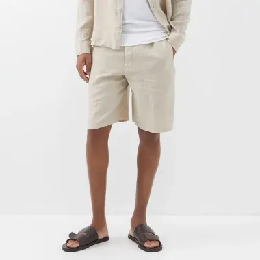 Men's Cotton And Linen Shorts Casual Resort Beach Shorts