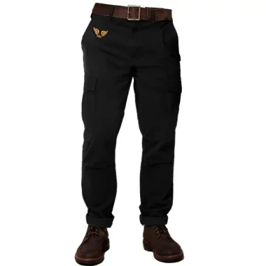 Men's Retro Multi-Pocket Cargo Pants Outdoor Casual Tactical Pants