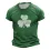 Men's St. Patrick's Day Shamrock Print Outdoor Daily Casual Short Sleeve Crew Neck T-Shirt