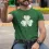 Men's St. Patrick's Day Shamrock Print Outdoor Daily Casual Short Sleeve Crew Neck T-Shirt