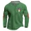 Men's T-Shirt Henley St. Patrick's Day Long Sleeve Vintage Color Block Daily Tops