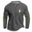 Men's T-Shirt Henley St. Patrick's Day Long Sleeve Vintage Color Block Daily Tops