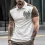 Men's T-Shirt Polo Vintage Eagle Cross Outdoor Color Block Short Sleeve Summer Daily Tops