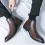 Men's Retro Side Zipper Martin Chelsea Boots British Style Walking Shoes