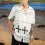 Men's Cross Jesus Print Casual Beach Vacation Short Sleeve Shirt T-Shirt