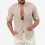 Men's Hawaiian Cotton Linen Shirts Button Down Pocket Comfortable Breathable Soft Holiday Beach Long Sleeves Shirts