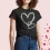 Valentine's Day Heart Print Women's Classic T-Shirt