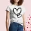 Valentine's Day Heart Print Women's Classic T-Shirt