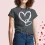 Valentine's Day Heart Print Women's Classic T-Shirt