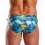 Men Palm Tree Print Swim Brief