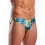 Men Palm Tree Print Swim Brief