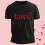 Valentine's Day Love Print Men's Classic T-Shirt