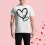 Valentine's Day Heart Print Men's Classic T-Shirt