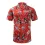 Summer Retro Printed Shirt Men's Short-sleeved Cuban Collar Shirt Hawaiian Style Pattern