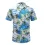 Summer Retro Printed Shirt Men's Short-sleeved Cuban Collar Shirt Hawaiian Style Pattern