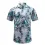 Summer Retro Printed Shirt Men's Short-sleeved Cuban Collar Shirt Hawaiian Style Pattern